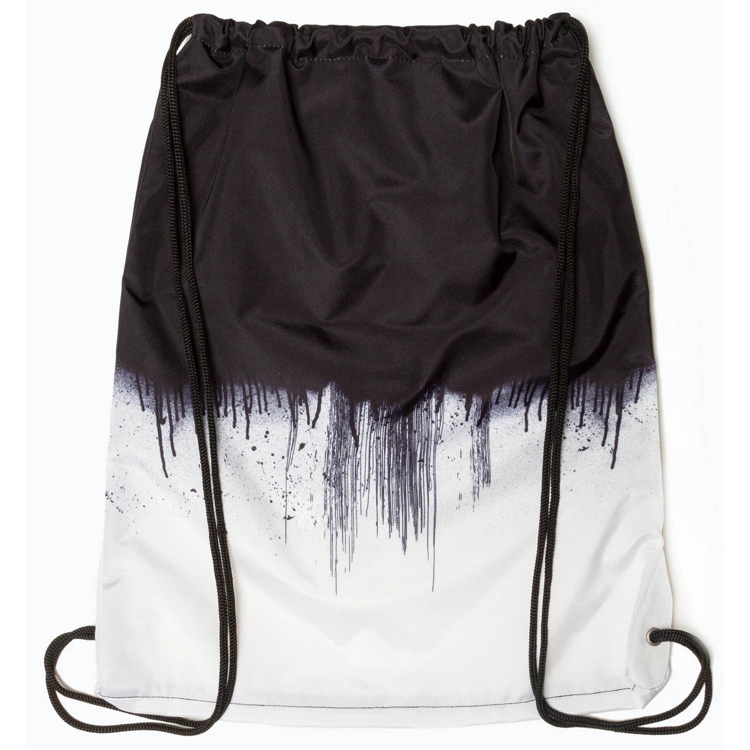 Hype Mono Drips Drawstring Bag - Black/White