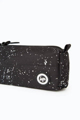 Hype Black Speckle Pencil Case - Black/White