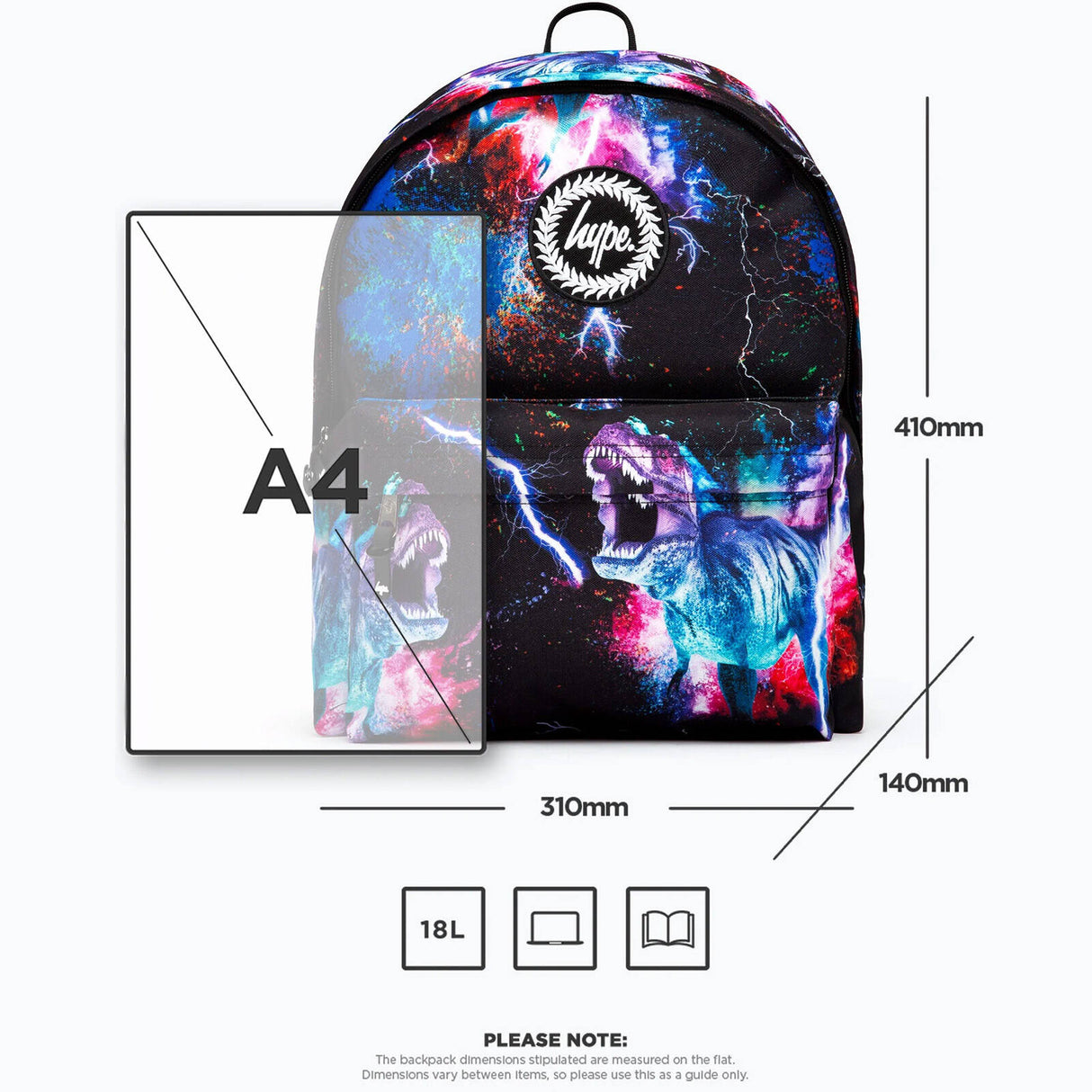 Hype 18L Backpack - Space Dinosaur