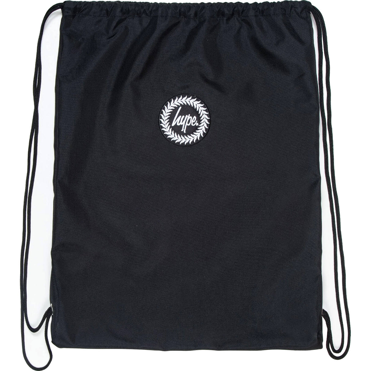 Hype Crest Drawstring Bag - Black