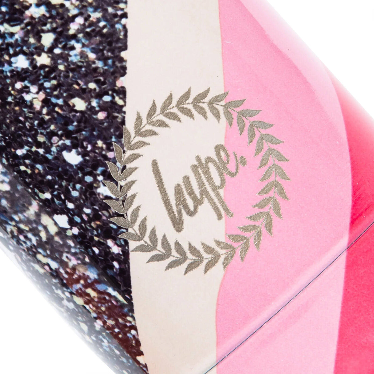 Hype Metal Water Bottle 500ml - Glitter Leopard Wave