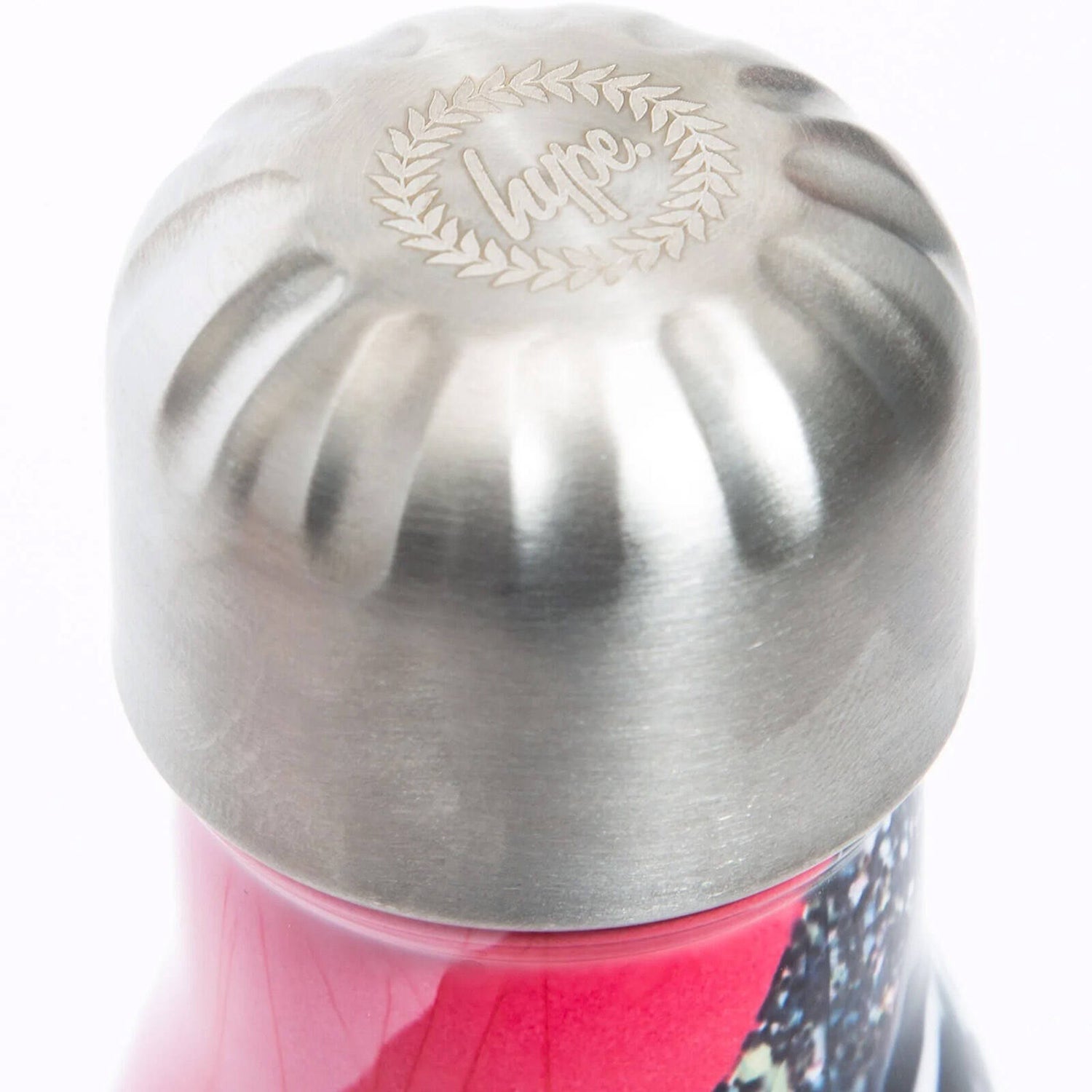 Hype Metal Water Bottle 500ml - Glitter Leopard Wave