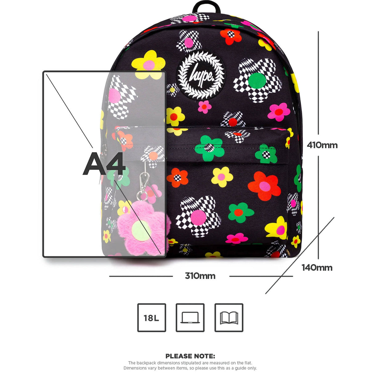 Hype Disco Daisy Backpack - Black