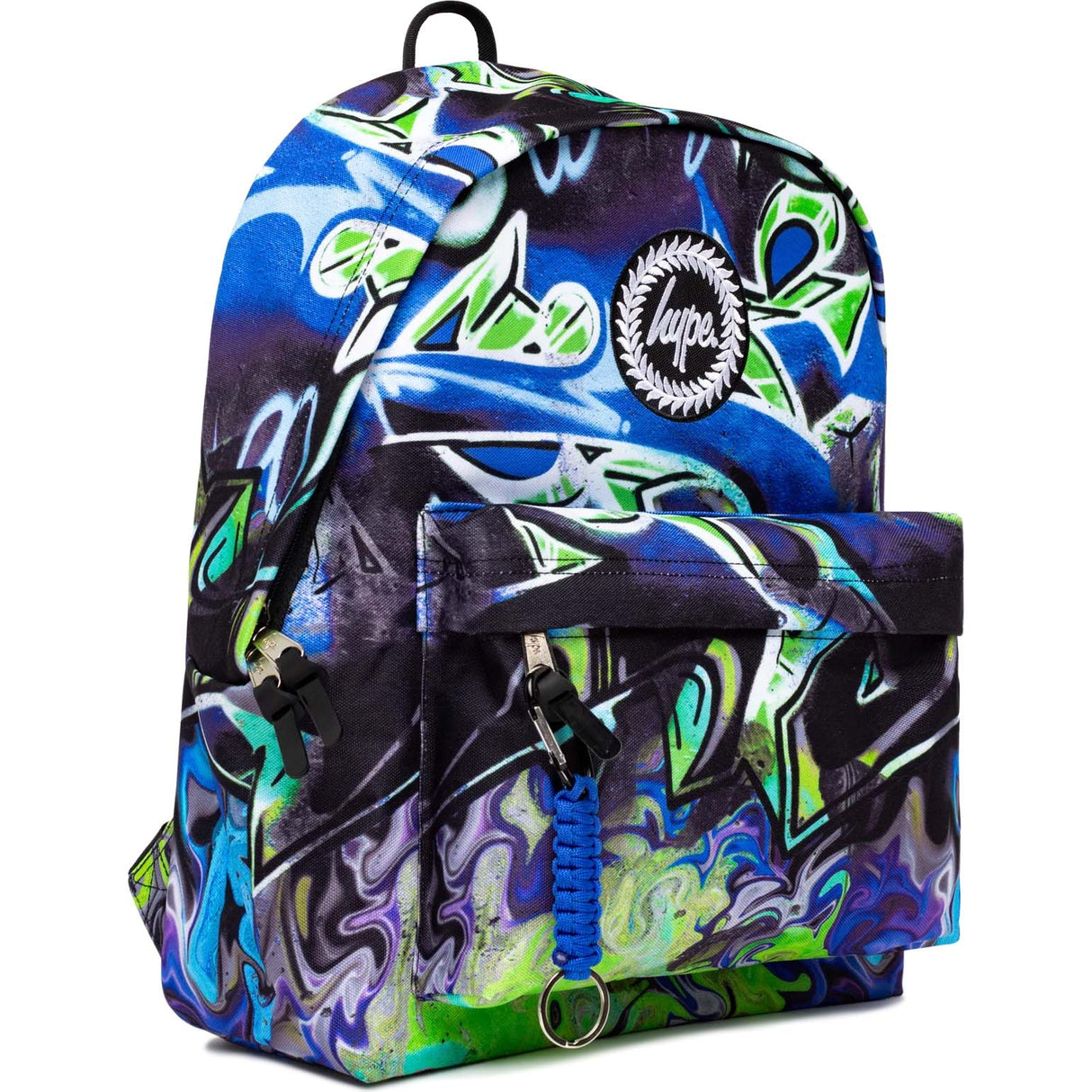 Hype Graffiti Backpack - Black/Blue