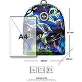 Hype Graffiti Backpack - Black/Blue