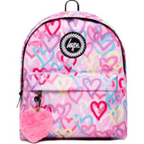 Hype Graffiti Hearts Backpack - Pink/Multi