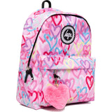 Hype Graffiti Hearts Backpack - Pink/Multi