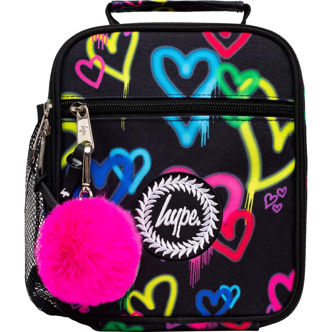 Hype Graffiti Heart Lunchbox - Black
