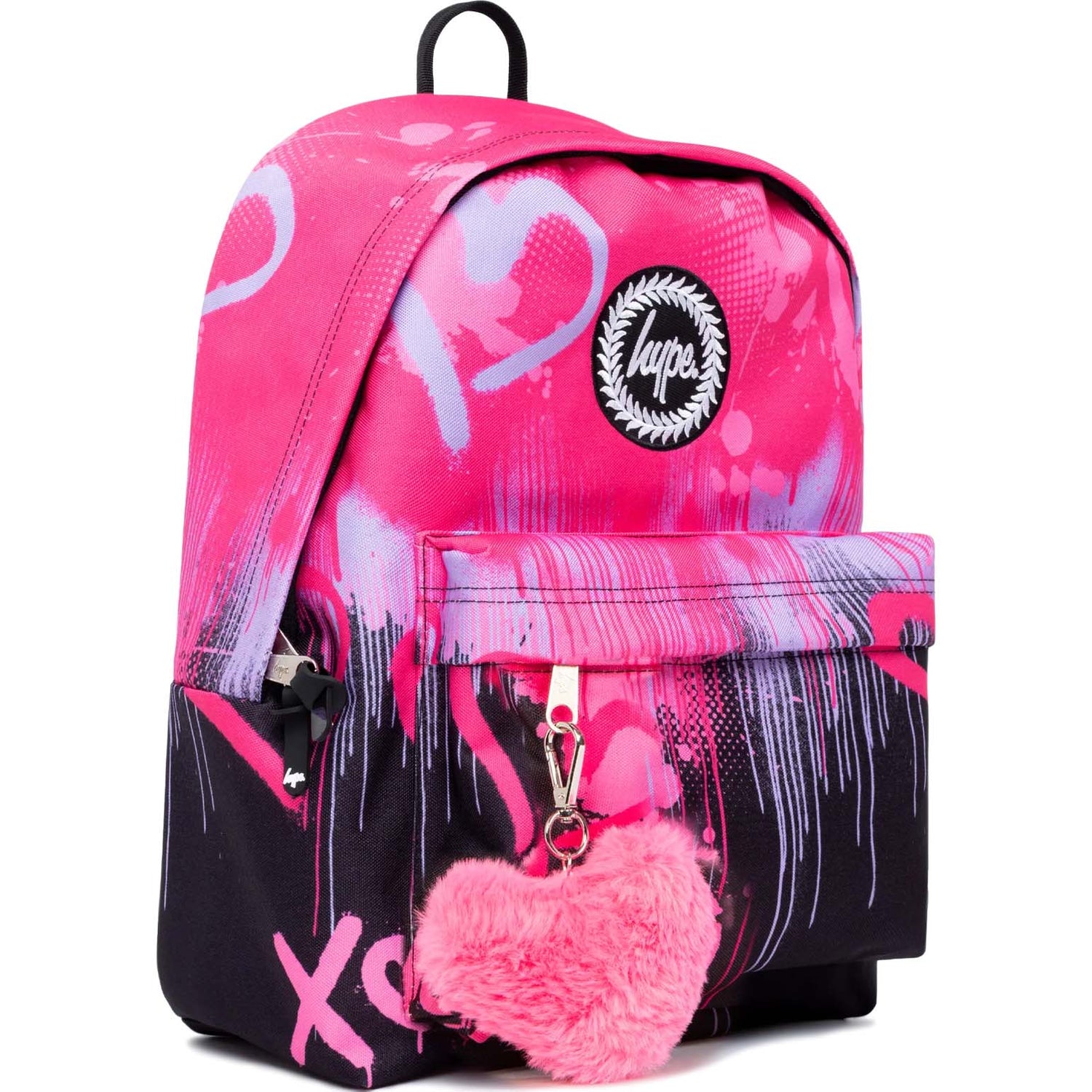 Hype Hearts Drip Backpack - Pink