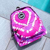 Hype Heart Hippy Backpack - Pink/Tie Dye