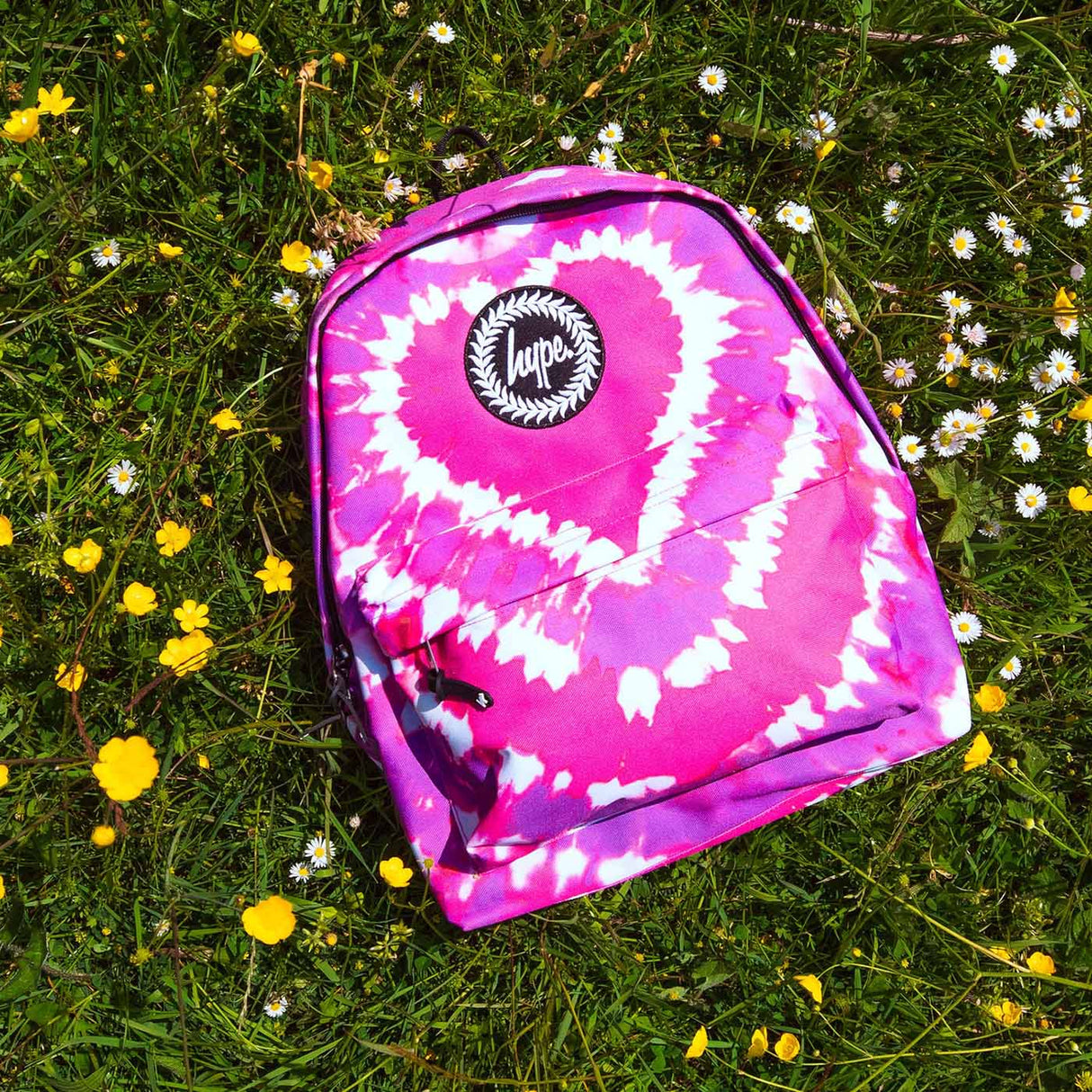Hype Heart Hippy Backpack - Pink/Tie Dye