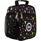 Hype Heart Gold Glitter Overlay Lunchbox - Black/Multi