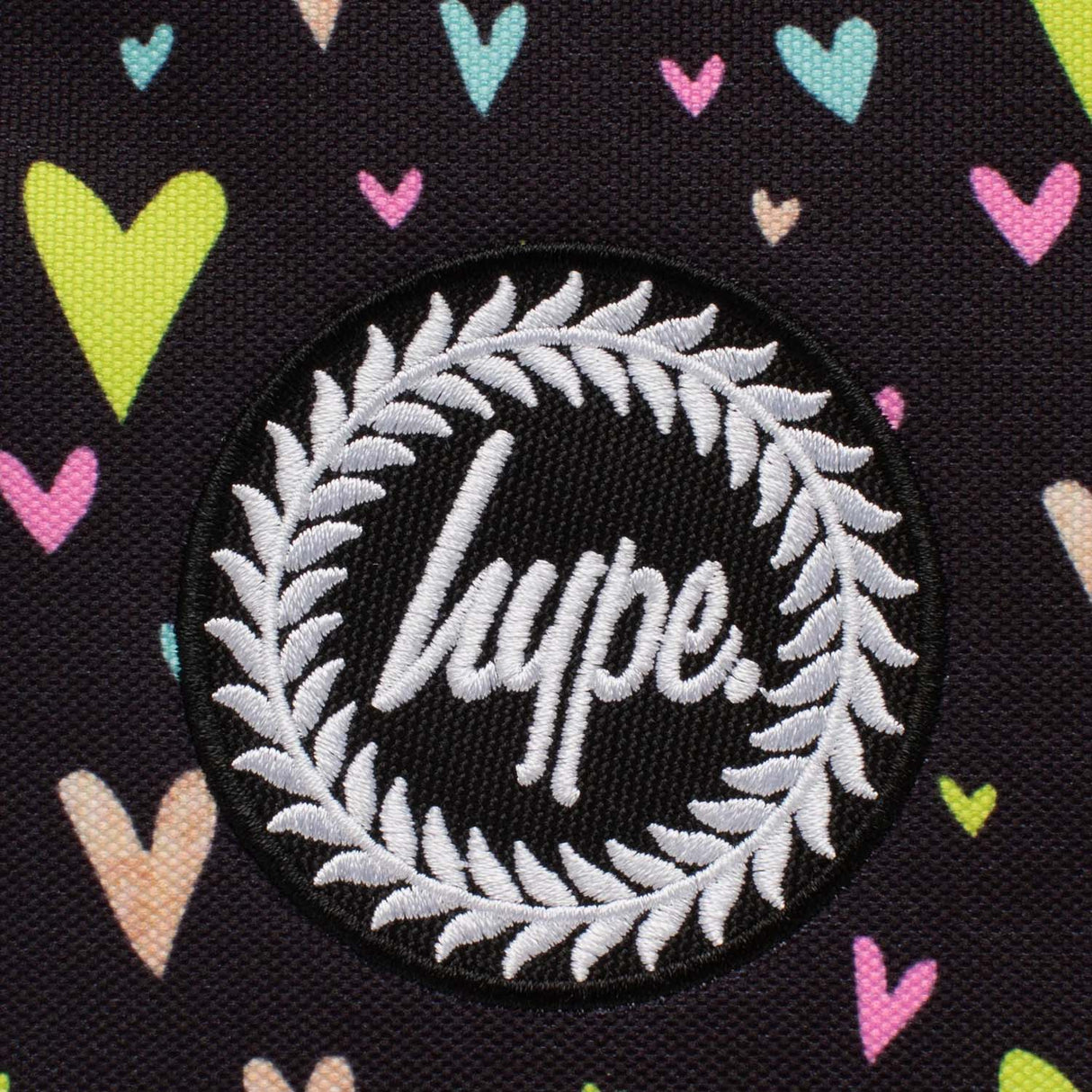 Hype Heart Gold Glitter Overlay Lunchbox - Black/Multi