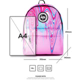 Hype Marble Drip Backpack - Pink
