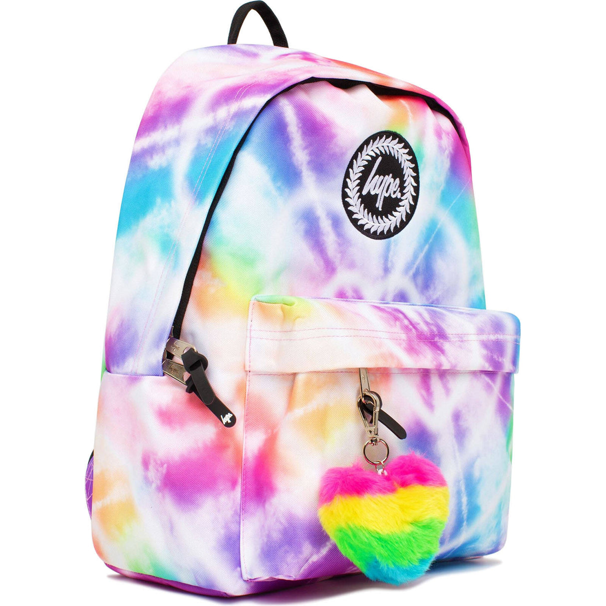 Hype Rainbow Heart Backpack - Tie Dye