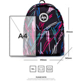 Hype Scribble Backpack - Black/Multi