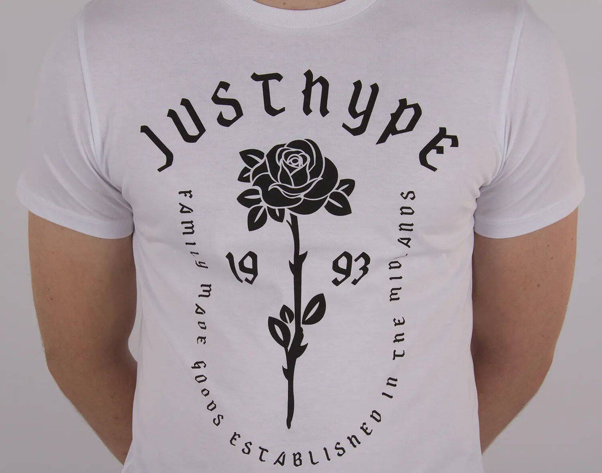 Hype Rose Dish T Shirt - White/Black