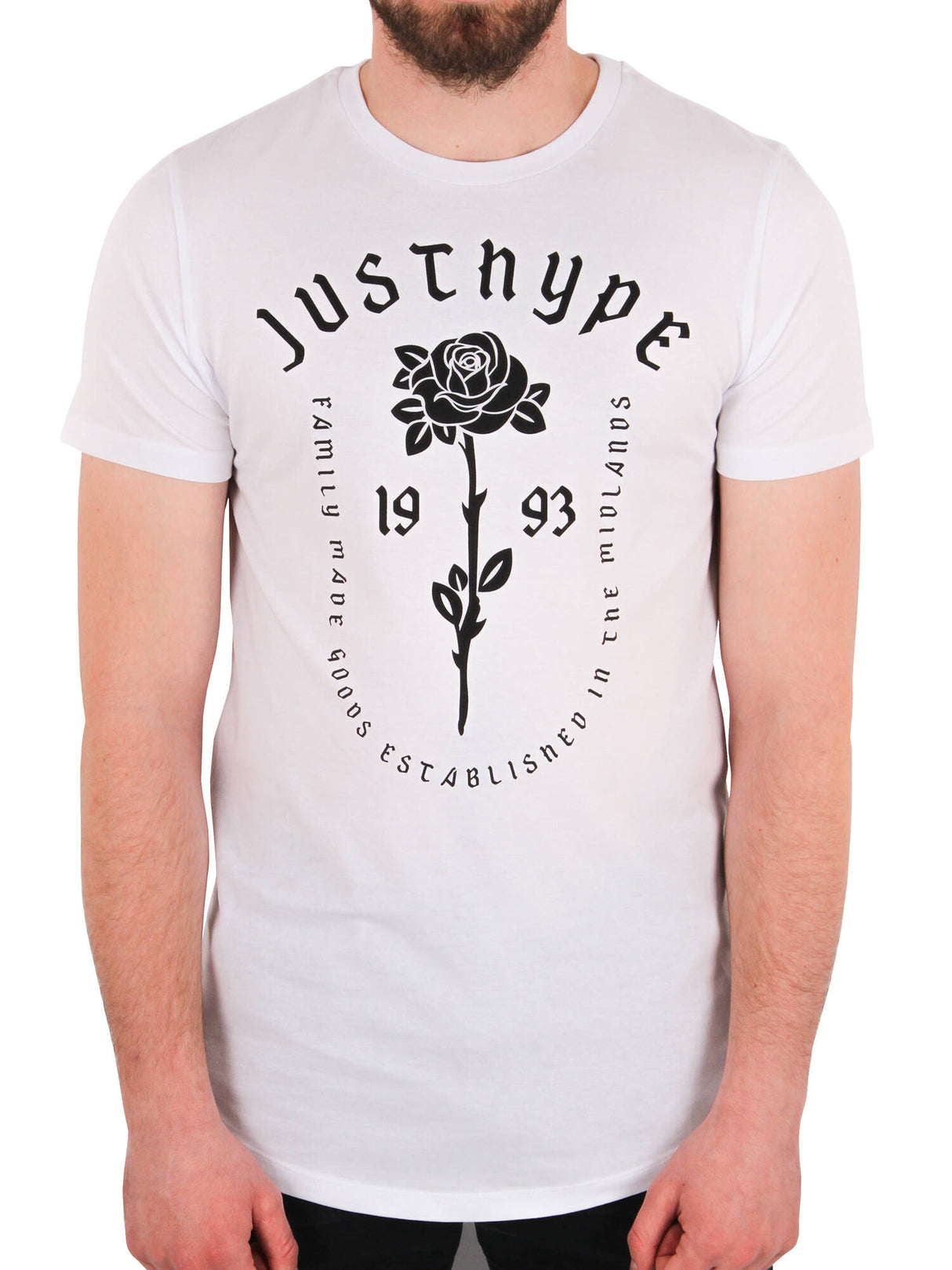 Hype Rose Dish T-Shirt - White/Black Medium