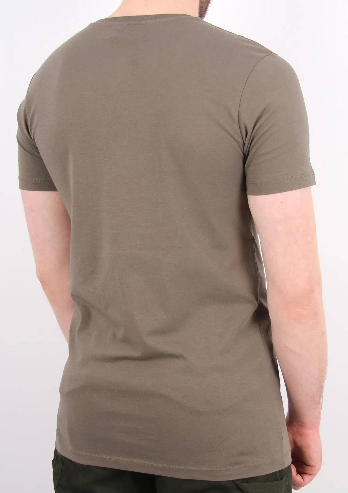 Hype Three Logo T Shirt - Khaki/White