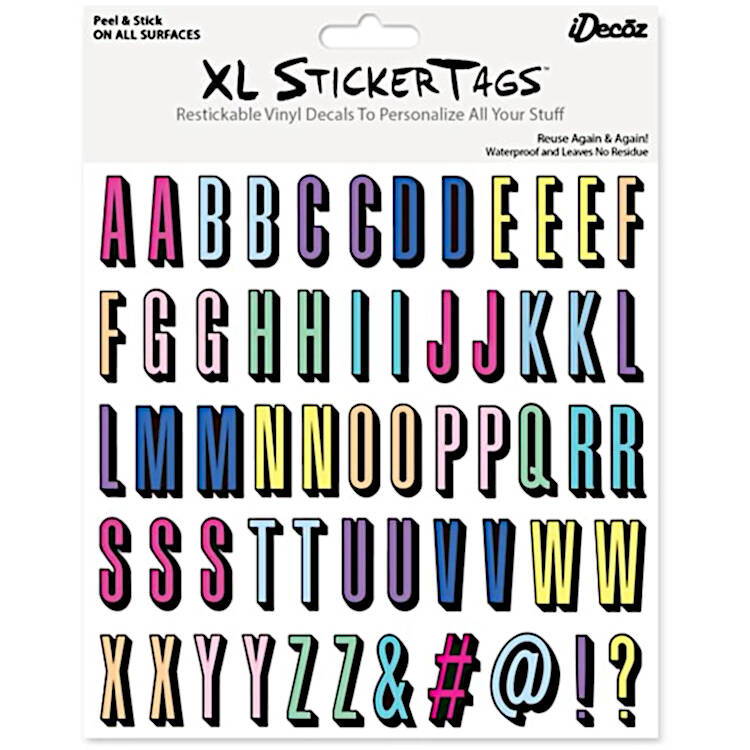 iDecoz XL Letter Stickers