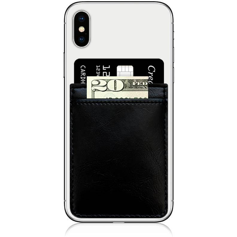 IDecoz Faux Leather Phone Pocket - Black