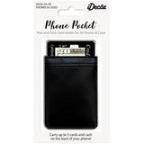 IDecoz Faux Leather Phone Pocket - Black