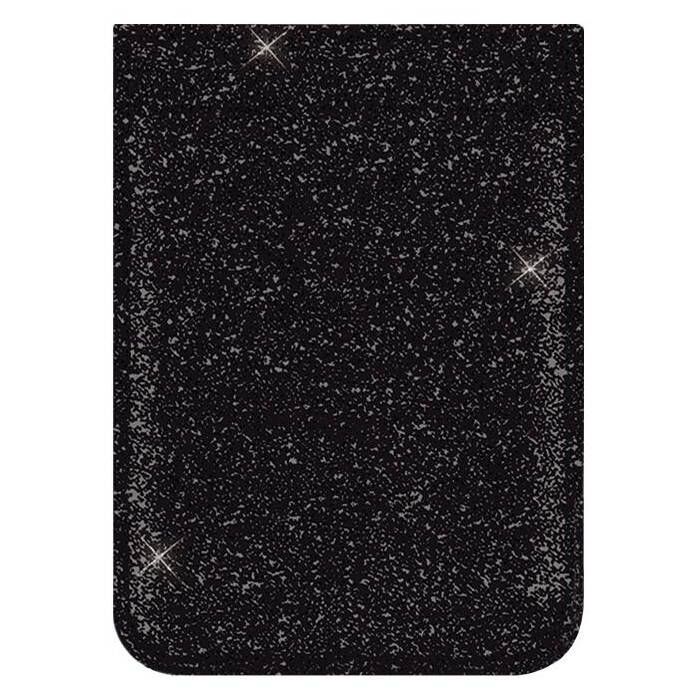 IDecoz Faux Leather Phone Pocket - Black Glitter