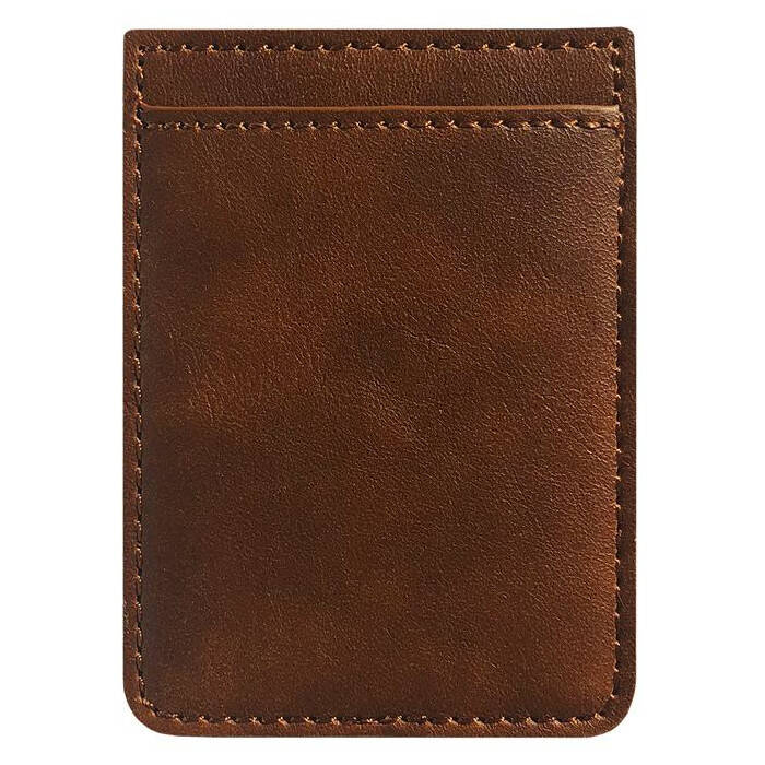 IDecoz Faux Leather Phone Pocket - Brown