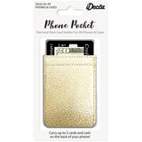 IDecoz Faux Leather Phone Pocket - Gold