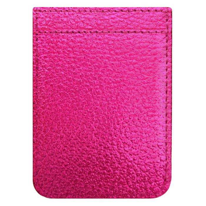 IDecoz Faux Leather Phone Pocket - Hot Pink