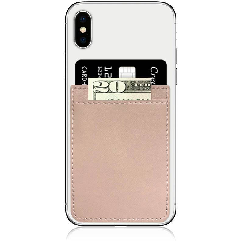 IDecoz Faux Leather Phone Pocket - Nude