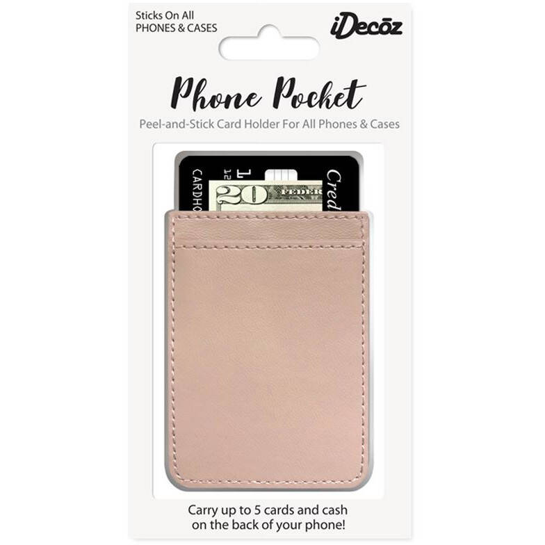 IDecoz Faux Leather Phone Pocket - Nude