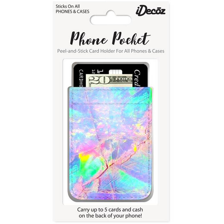 IDecoz Faux Leather Phone Pocket - Opal Print