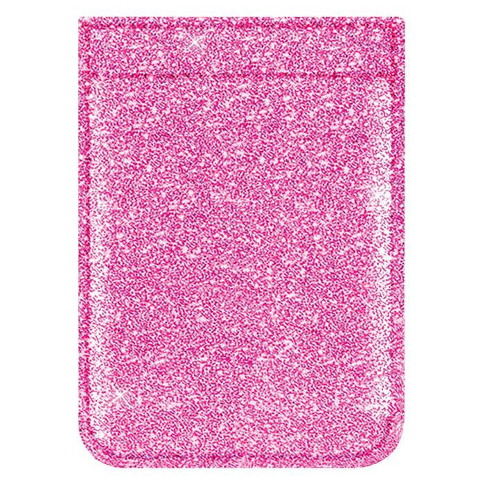 IDecoz Faux Leather Phone Pocket - Pink Glitter