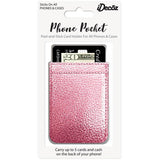 IDecoz Faux Leather Phone Pocket - Rose Gold
