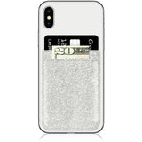 IDecoz Faux Leather Phone Pocket - Silver Glitter