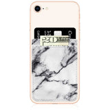 IDecoz Faux Leather Phone Pocket - White Marble