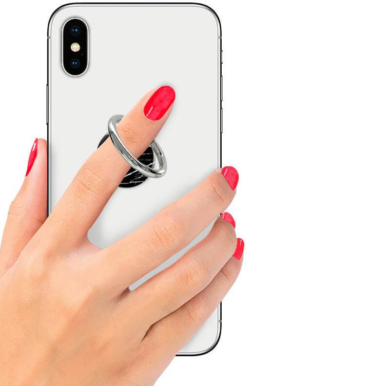 IDecoz Phone Ring - Black Marble