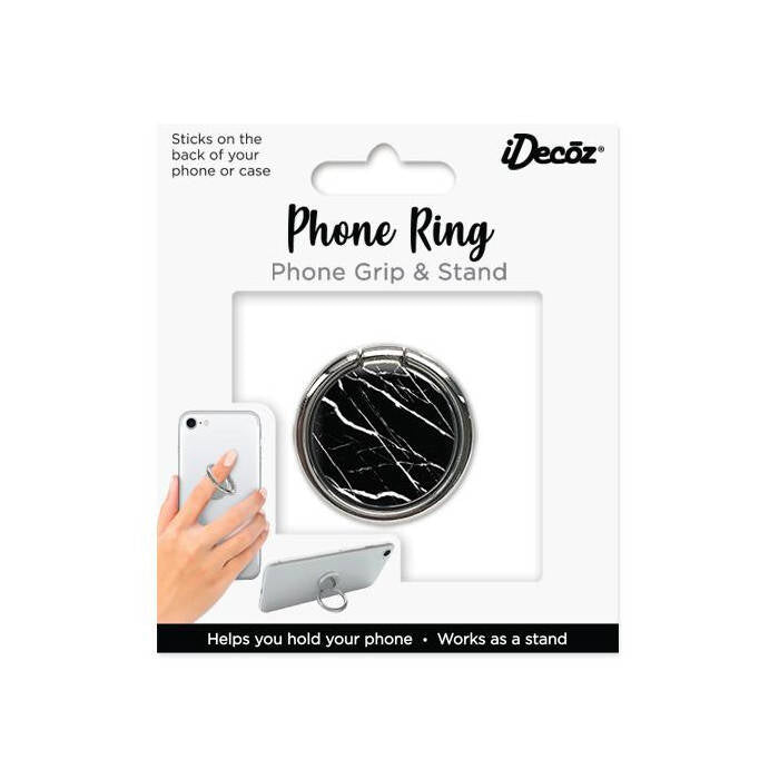 IDecoz Phone Ring - Black Marble
