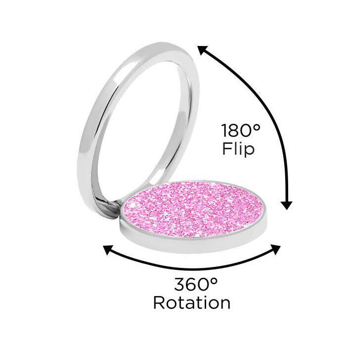 IDecoz Phone Ring - Pink Glitter