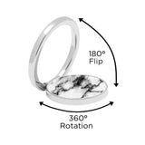 IDecoz Phone Ring - White Marble