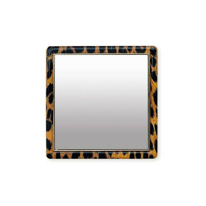 iDecoz Square Phone Mirror - Leopard