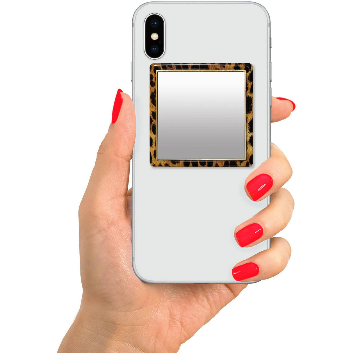 iDecoz Square Phone Mirror - Leopard