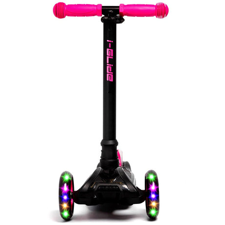 I-Glide 3-Wheel Kids Scooter - Black/Pink