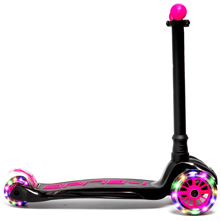I-Glide 3-Wheel Kids Scooter - Black/Pink
