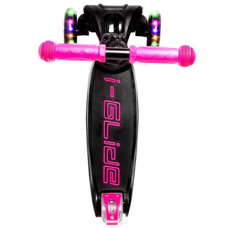 I-Glide 3-Wheel Kids Scooter - Black/Pink