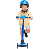 I-Glide 3-Wheel Kids Scooter - Blue/Blue
