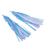 I-Glide Handlebar Ribbons - Blue/White (Pair)