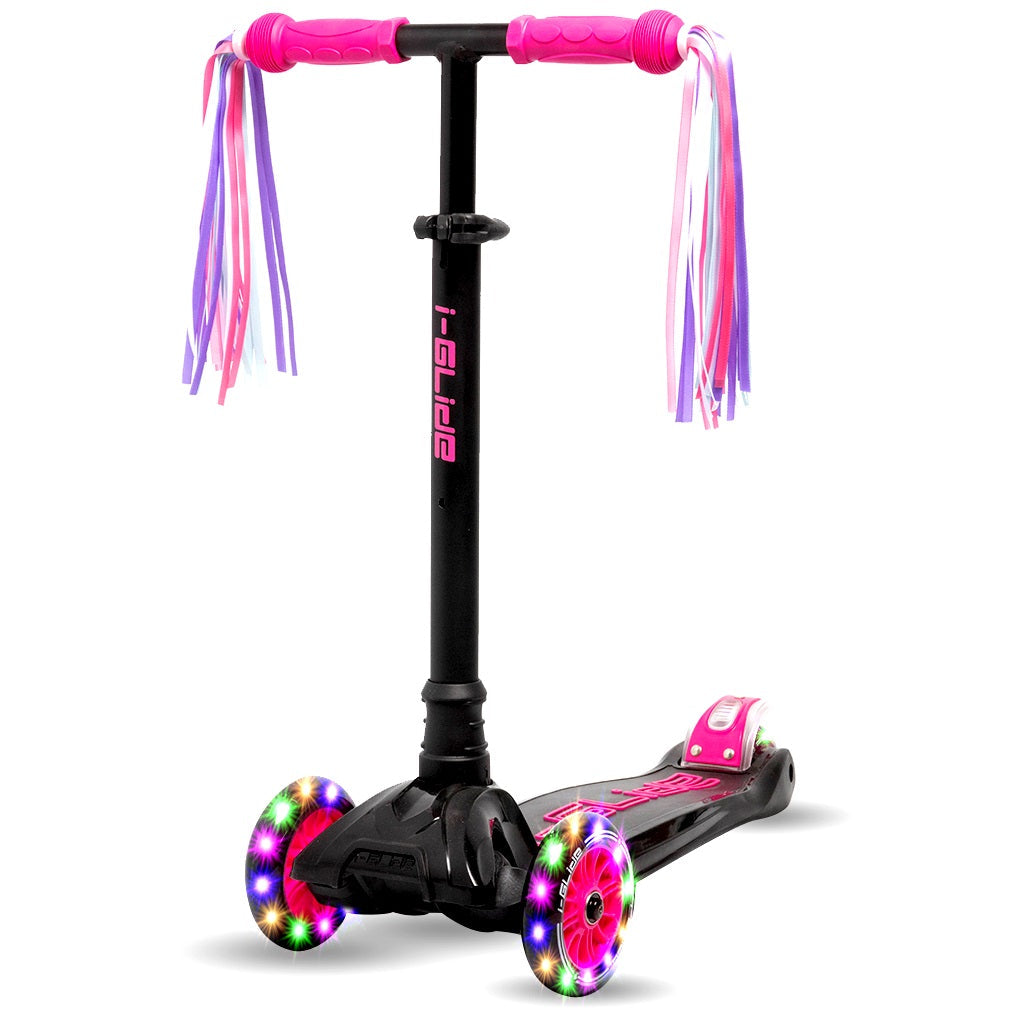 I-Glide Handlebar Ribbons - Pink/Purple (Pair)
