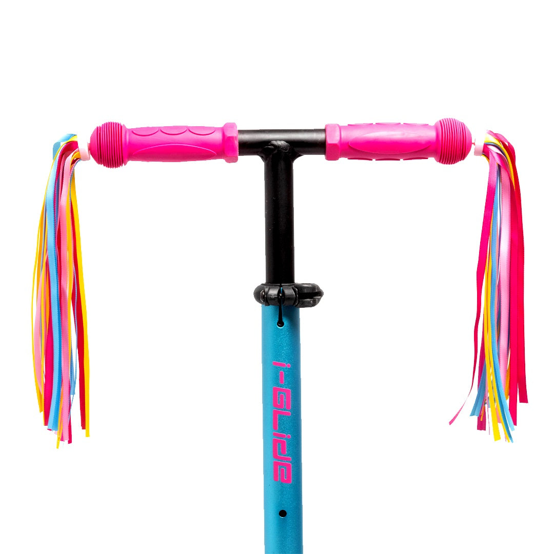 I-Glide Handlebar Ribbons - Rainbow (Pair)